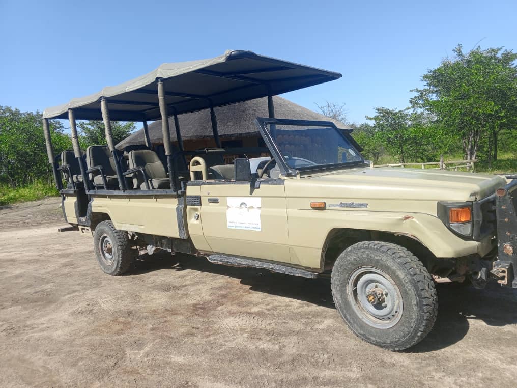 Game drive vehicle at Nata